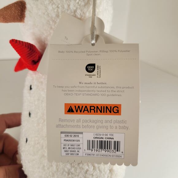 Cloud Island Plush Snowman 10" White Red Scarf Hat Holiday Stuffed Toy Stuffy - Picture 10 of 13